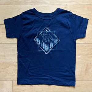 NWOT Bella Canvas Ursa Major Minor Bear Constellation Star Forest T shirt, Sz 5T